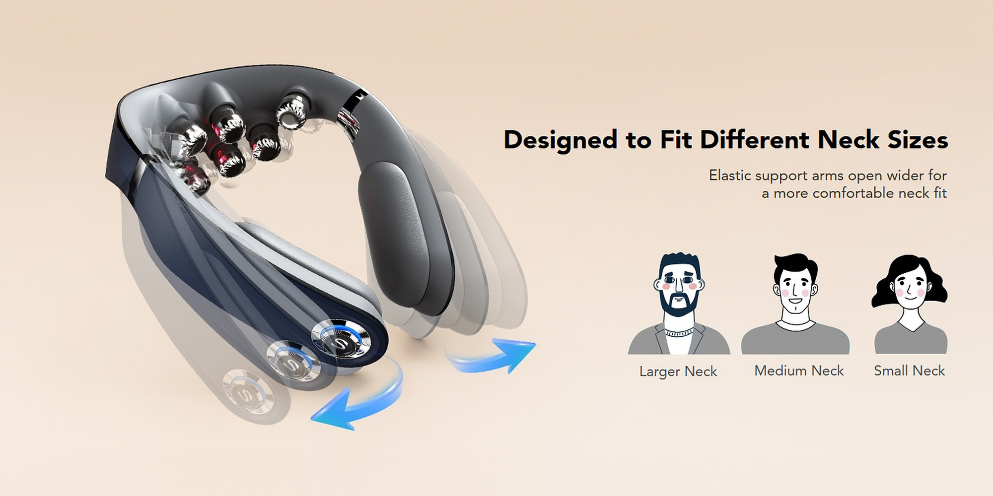 Designed to Fit Different Neck Sizes