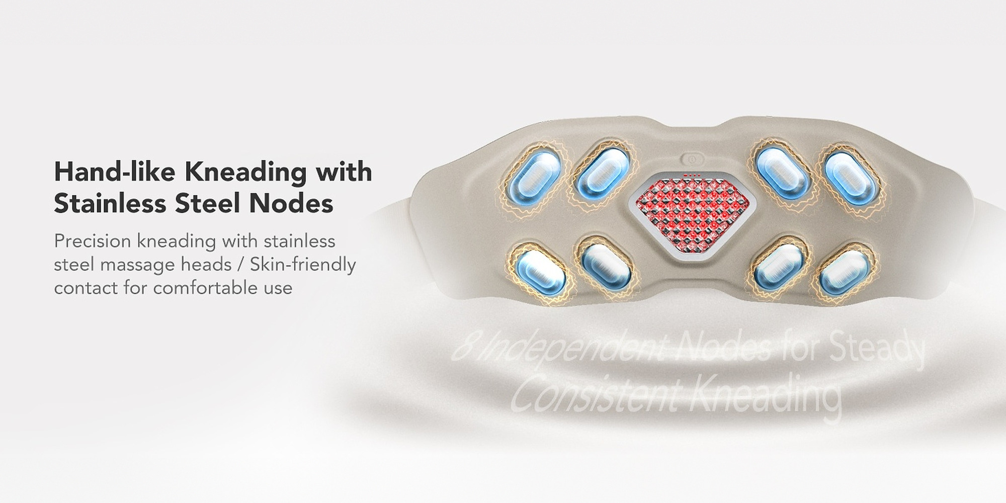 Hand-like Kneading with Stainless Steel Nodes